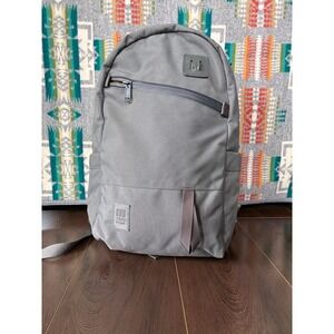 Topo Designs Daypack Gray Nylon Backpack Laptop Sleeve Outdoor Travel Bag
